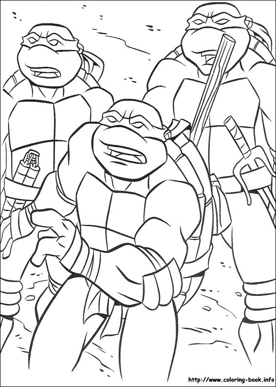 Teenage Mutant Ninja Turtles coloring picture